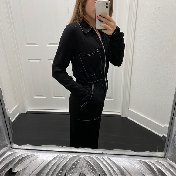 Black zipper jumpsuit - Picture 10 of 12